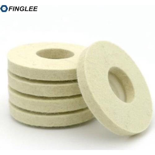 Fangle 4Inch / 5Inch Height 12mm 10pcs Wool Felt Polishing Wheel Abrasive Grinding Angle Grinder buffing Felt Polishing Disc