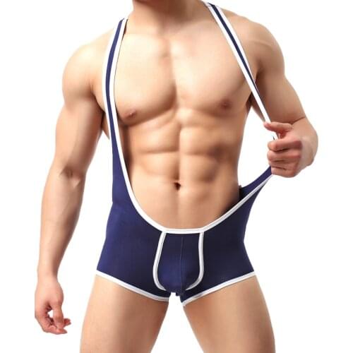 Sexy Mens Bodysuit Mens Leotard Man Shapers Modal Slimming Gay Male Underwear Tight Body Building Suits Shaperwear