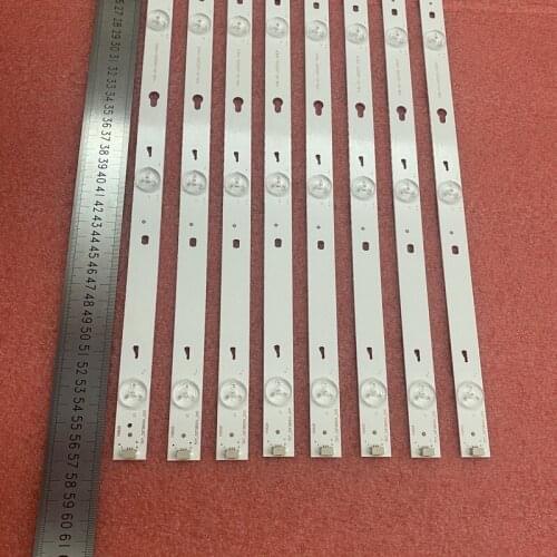 8pcs/set LED backlight bar For TCL 55FS3750LBAA 55FS3750 L55F3303B D55A710 LD55A810L 55S100 L55F3800A