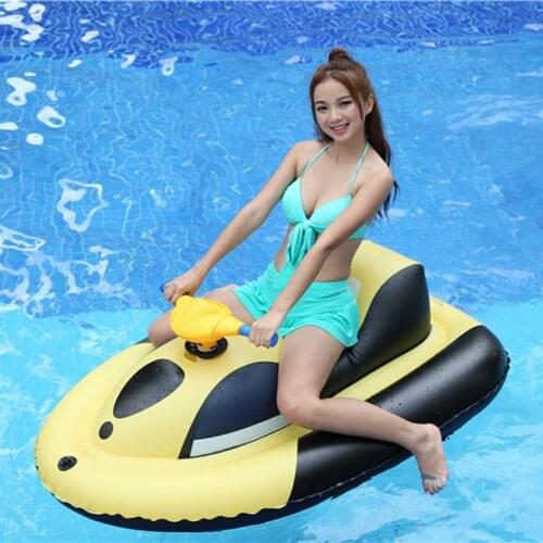 PVC outdoor childrens inflatable non-electric motor boat, booster air boat, water motor boat, inflatable boat toy