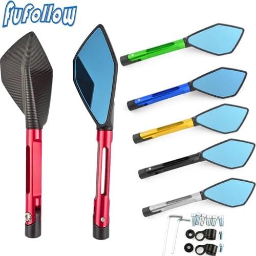 For YAMAHA MT07 MT09 MT-07 For Kawasaki Z900 Z900RS Z800 Z1000 Motorcycle Universal CNC Rearview Mirrors With 8MM OR 10mm Screws