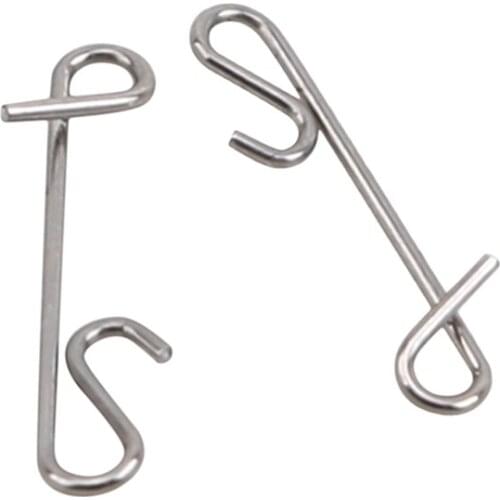 1 Pack Fishing Line Wire Braid Knotless Connector Fishing Lure Hook Barrel Solid Ring Swivel Fly Carp Accessory Fish Tackle Tool