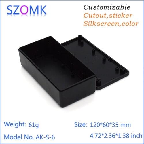 10pcs a lot abs plastic box for electronic project handheld standard electrical szomk control enclosure diy box gps tracker