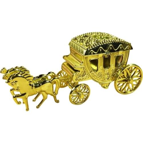 100pcs Transport Candy Case Chocolate Birthday Gift Party Wedding Decoration Royal Carriage Candy Box