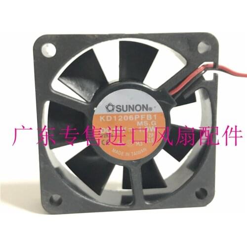 SUNON KD1206PKB1 DC 12V 1.8W 60x60x20mm 2-Wire Server Cooling Fan