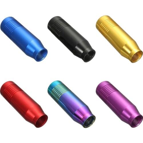 6 Color Universal Car Aluminum Alloy Manual Transmission Gear Shift Knob Stick Levers Durable Easy to Install Gear Shifter Knob