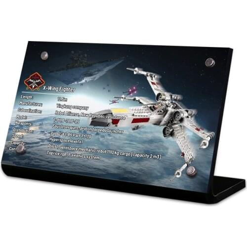 The Acrylic display stand brand for 75301 Skywalker’s X-Wing Fighter toys building blocks