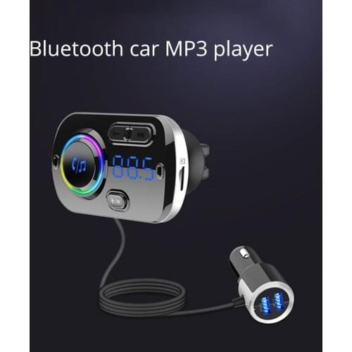 UNCOM Mp3 Player Quick Charge Car Bluetooth MP3 Handsfree Player Car FM Transmitter Ambient Light Display