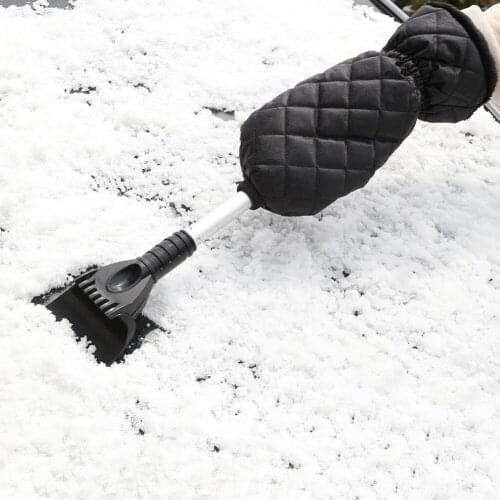 Car Ice Scraper Shovel Cleaning Removal with Gloves Winter Car Windshield Snow for Outdoor Parts Personal Car Snow Set