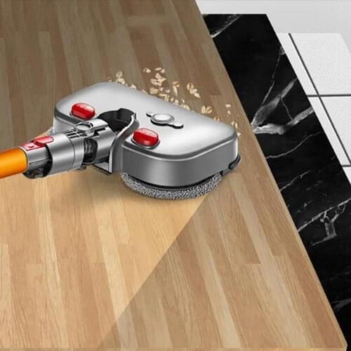 Wireless LED Headlight Rotary Mop Head Floor Brush Mopping Cloth for Dyson Vacuum Cleaner V7 V8 V10 Dust Collector Replacement