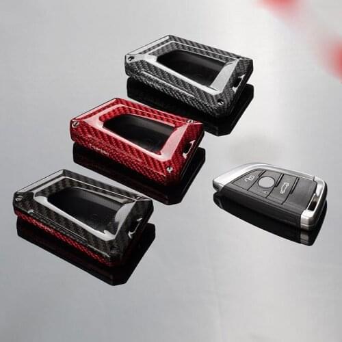 Real carbon fiber Car Key Cover Case For BMW F15 F16 F48 G30 F85 G11 X1 X5 X6 M 2018 X1 X3 X4 X5 X6 35i 50i