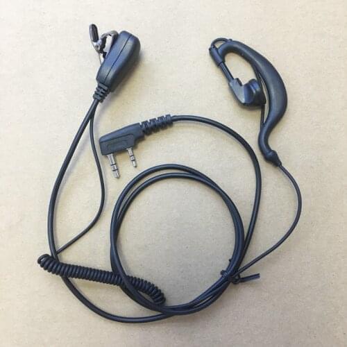 Clmap collar telescope spring headphone K plug for Kenwood,Baofeng uv5r,Puxing,TYT Wouxun etc walkie talkie