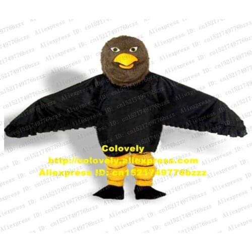Crazy Black Eagle Hawk Glede Tercel Lanneret Tiercel Falcon Vulture Mascot Costume Sharp Bright Eyes Long Wings No.7905 FS