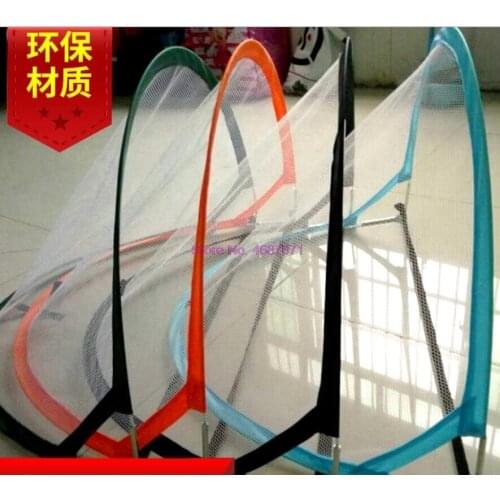 By DHL 100pcs Soccer Football Goal Net Folding Black Training Goal Net Tent Kids Indoor Outdoor Play Toy