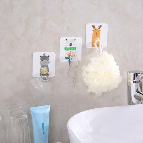 Door Hanger Home Decoration Accessories Wall Shelf Perchero Wieszak Na Drzwi Animal Hook Traceless Sticky Coat Hook Hanger