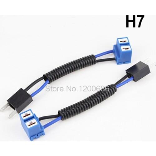 H7 Socket Headlight Fog Light Wiring Harness Adapter Connector