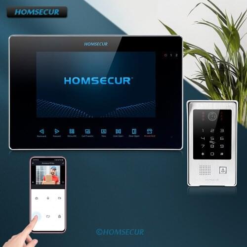 HOMSECUR 7" Wired WIFI Video&Audio Smart Doorbell Electric Lock Supported BC091HD+BM719WF-B