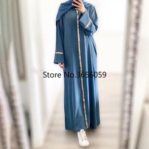 Eid Mubarak Muslim Hijab Dress Turkey Abaya Dubai Abayas for Women Arabic Islamic Clothing Kaftan Robe Longue Femme Musulmane