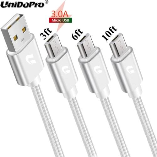 3A Max Micro USB Data Sync & Fast Charger Cable for Inoi 1 Lite R7 2 3 5 6 7 / 3 Power / kPhone 4G / 5i 5x 6i 7i Lite / 5 Pro