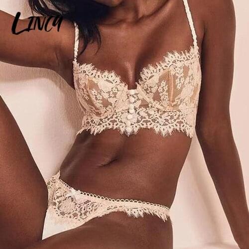 Top Bra Sexy Lace Bralette Lingerie Womens Bra Bustier Transparent Push up Bras Sets Top Brassiere panties for women