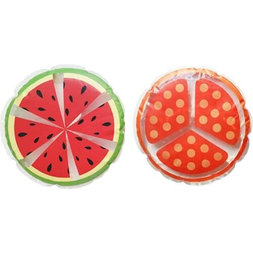 Round Fruit Printed Ice Cushion Summer Cool Waterproof For Office Chair Sofa Pillows Table Car Pet Mat Computer Thermal Pad New