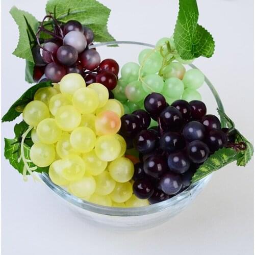 Fashion Artificial Fruit Grape Real Touch 60 Grain DIY Home Party Garden Decoration Latex Crafts Photography Props