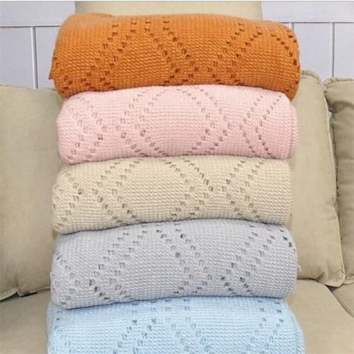 150 Baby Blanket Knitted Baby Swaddle Wrap Super Soft Sofa Throw Blankets With Tassel Infant Crib Bedding Quilt Stroller Blanket