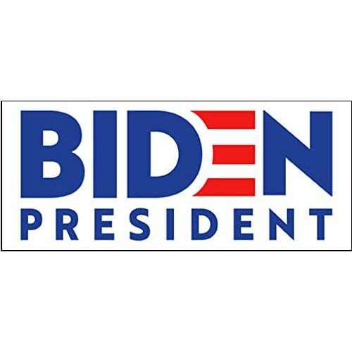 Official Biden President Bumper Sticker (Joe 20 2020 Vote for DNC Beat Trump)