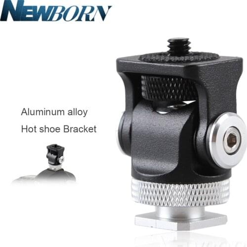Aluminum alloy Hot shoe Bracket Adjustable Damping head stand Bracket for DSLR LCD Monitor LED video Light Camera