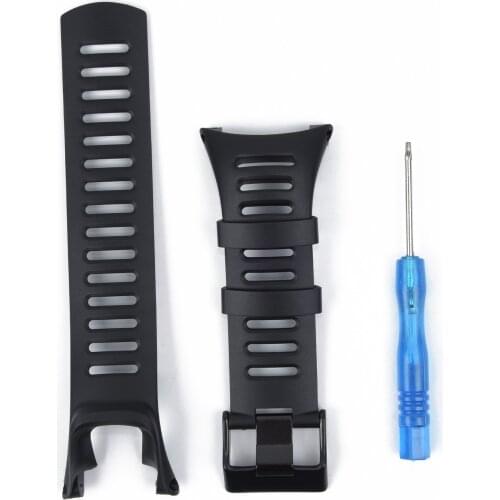 Rubber Watch Strap For SUUNTO Ambit2 S Ambit2 Red and Ambit3 Black SS019474000 230mm Replacement Replaces