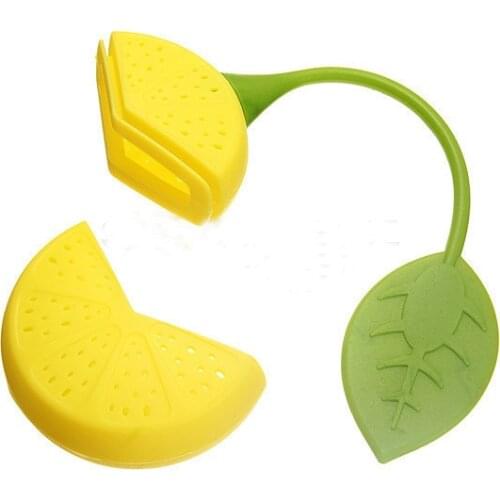 Tea Strainer Silicone 2015 Strawberry Lemon Design Loose Tea Leaf Strainer Herbal Spice Infuser Filter Tools