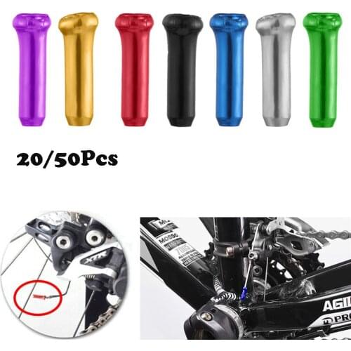 Aluminum Alloy Bicycle Brake Wire End Cap Durable Shifter Cable Cover Bike Inner Cable Tips Wire End Cap Crimps High Quality