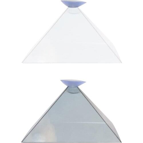 1pc Mini 3D Hologram Pyramid Display Projector Video Stand Universal