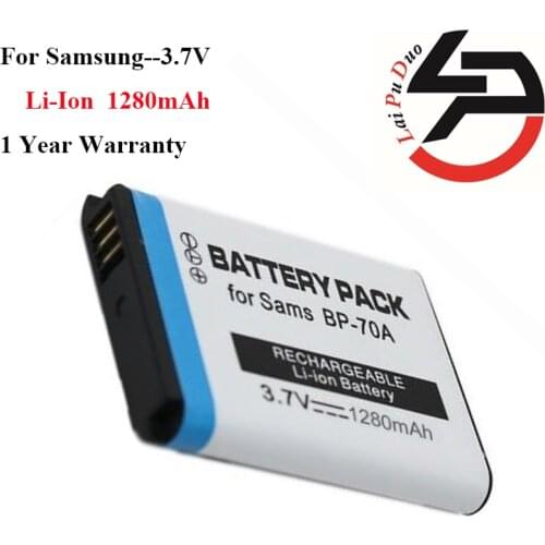 High Quality 1280mAh New Replacement Battery For Samsung BP70A BP-70A ST66 ST700 ST88 ES65 PL120 PL170 ES80 PL20 ES70 ES95