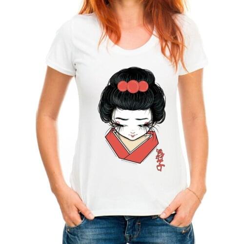 Harajuku Style Women white T-shirt Japan Anime Girl Japanese Printed T shirt Short Sleeve Casual Top Tee