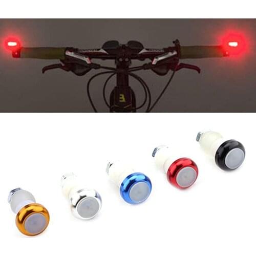 2pcs/SET Bike Handlebar Light Bicycle Handle Grip LED Turn Signal Safty Warning Cycling Indicator Lamps Bike Lights Accessories