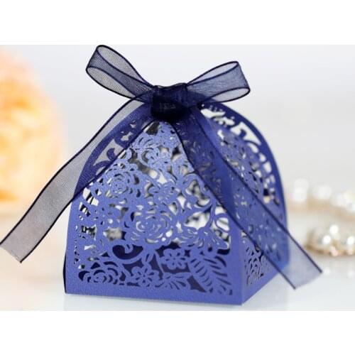 50pcs Newest Candy Dragee Packaging Gift Box for Baby Shower Baptism Birthday First Communion Christening Easter Decoration