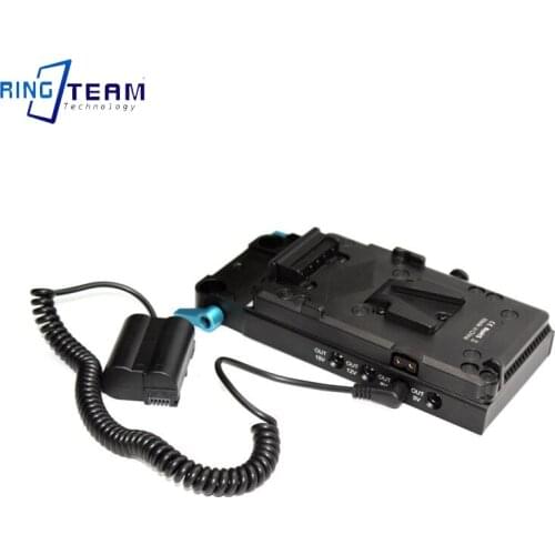 DC to EN-EL15 Dummy Battery EP-5B DC Coupler + V Mount Plate for Nikon 1 V1 D7200 D7100 D7000 D810 D810A D800 D800E D850 D750