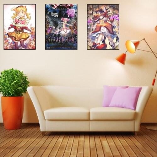 5D DIY Diamond Painting Kaname Madoka Akemi Homura Miki Sayaka Tomoe Mami Diamond Mbroidery Mosaic Cross Stitch Paint Home Decor