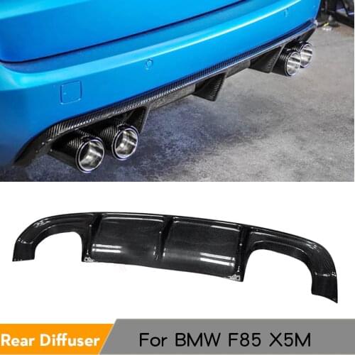 Carbon Fiber Car Rear Bumper Diffuser Lip Spoiler for BMW X5M F85 2015 - 2019 Car Rear Bumper Diffuser Lip Spoiler