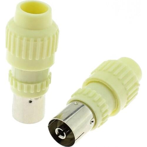 Free Shipping50PCS Weldless TV Male Plug 9.5 TV RF Terminal Antenna Connector RF Female