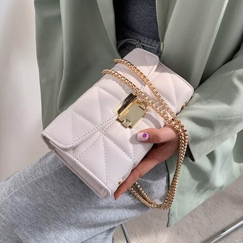 Design Popular Handbags 2021 New Fashion Chain Messenger Bag High-end Square Bag Underarm Bag Dual-use Bag Width: 19cm