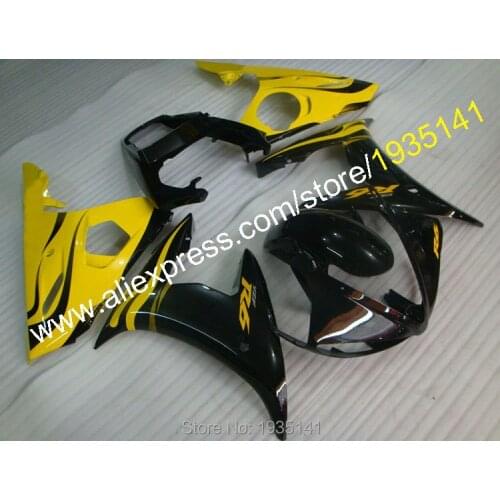 For Yamaha 05 Cowling YZFR6 YZF-R6 YZF600 R6 YZF 600 2005 Motorcycle Yellow Black Body Fairing (Injection molding)