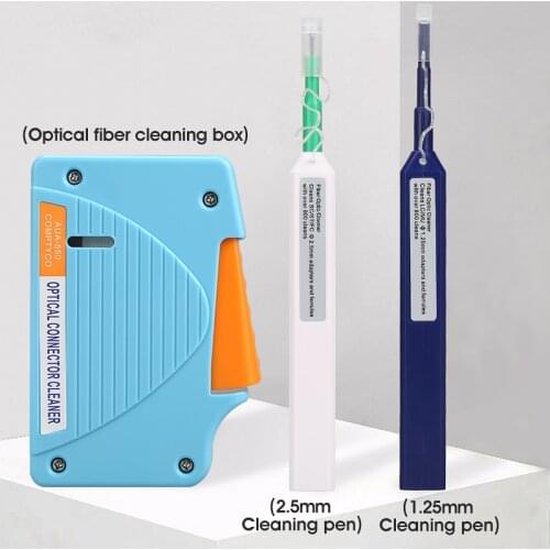Free shipping Fiber End Face Cleaning Box Fiber Wiping Tool Pigtail Cleaner Cassette Ftth Optic Fiber Cleaner Tools for SC/ST/FC