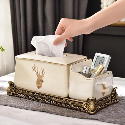 Creative Toilet Paper Holder Tissue Box Container Organizer Creative Napkin Tissue Boxes Storage Servilletero Wipe Case BVW50ZJ