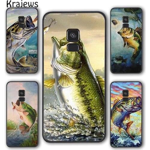 Krajews Fishing Lake Sunset soft rubber Phone Case Cover For Samsung Galaxy S5 S6 S7 edge S8 S9 S10 E lite S20 plus ultra Note