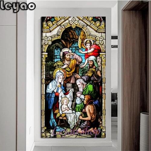 DIY Diamond Painting Full Square Angel baby Christmas Colors Jesus Icon Diamond Embroidery Cross Stitch Mosaic Home Decor Gift