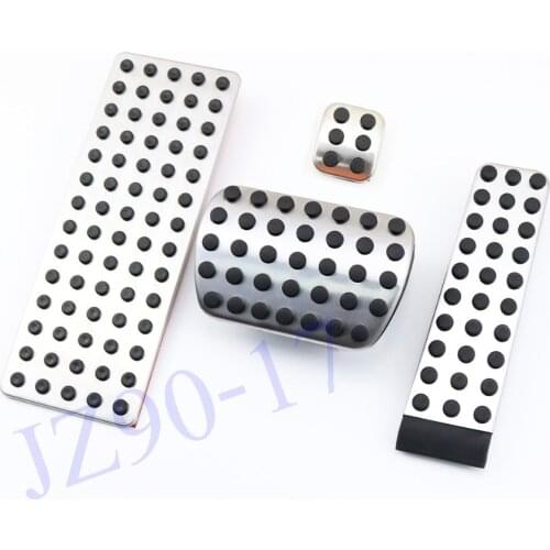 Car Non Slip AT Foot Rest plate Footrest Pedal Cover Fit For Benz W215 C215 1999-2006 Accessories Parts AT Pads Accelerator