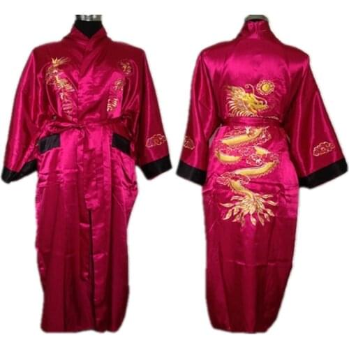 NIUNIUSHOW Men's Bathrobes With Embroidery