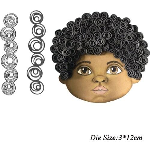 Hair New Metal Cutting Dies 2021 Scrapbooking Embossing Folder for Card Making Paper Craft Diy Clear Stamps and Dies Cut Mold